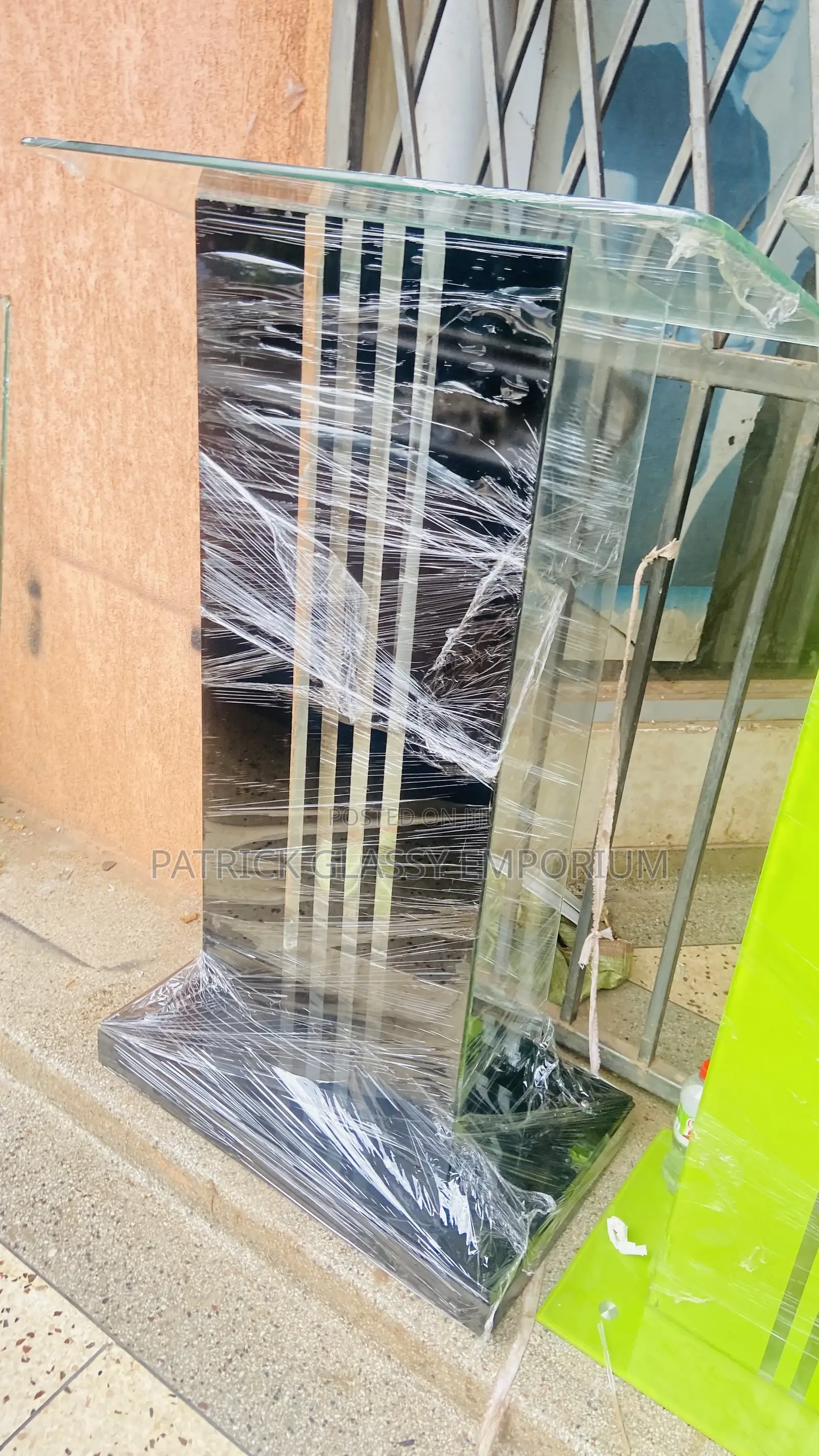 Black Glass Podium