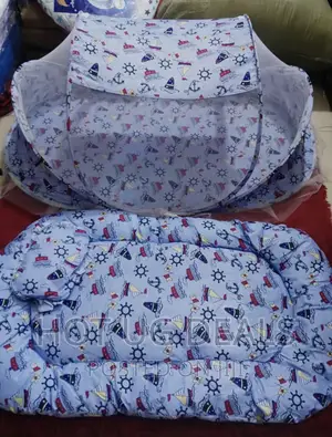 3pcs Baby Mosquito Net With Net, Pillow, Bed Mattress.