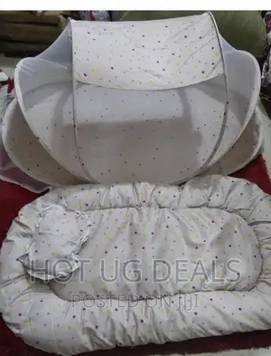 3pcs Baby Mosquito Net With Net, Pillow, Bed Mattress.