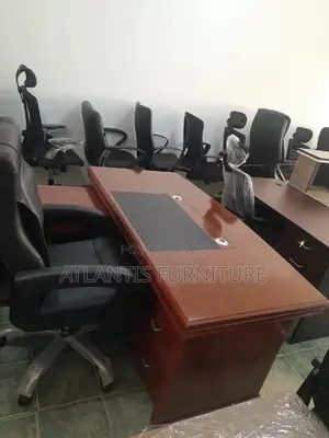 Pure Leather High Back Chair With (160)Executive Table