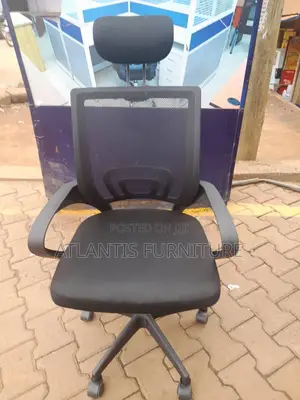 Netted Office Chair With Headrest