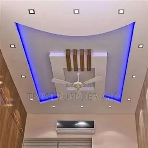Living Area Gypsum Ceiling Design