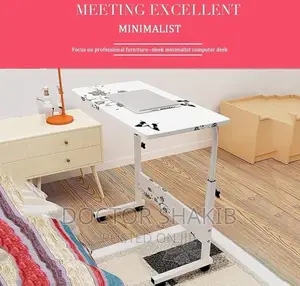 Modern Overbed Laptop Desk/ Table With Wheels
