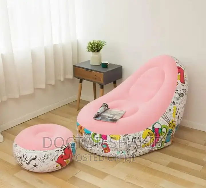New Inflatable Sofa Chair With Footrest