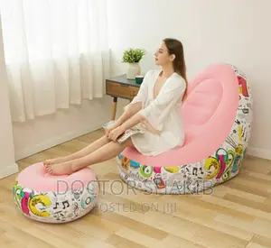 New Inflatable Sofa Chair With Footrest