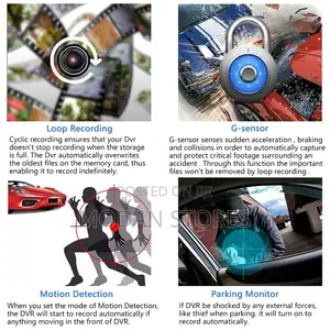Car DVR Dash Cam 3 in 1