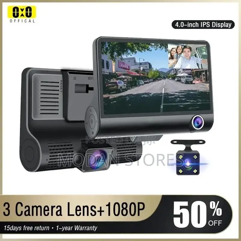 Car DVR Dash Cam 3 in 1