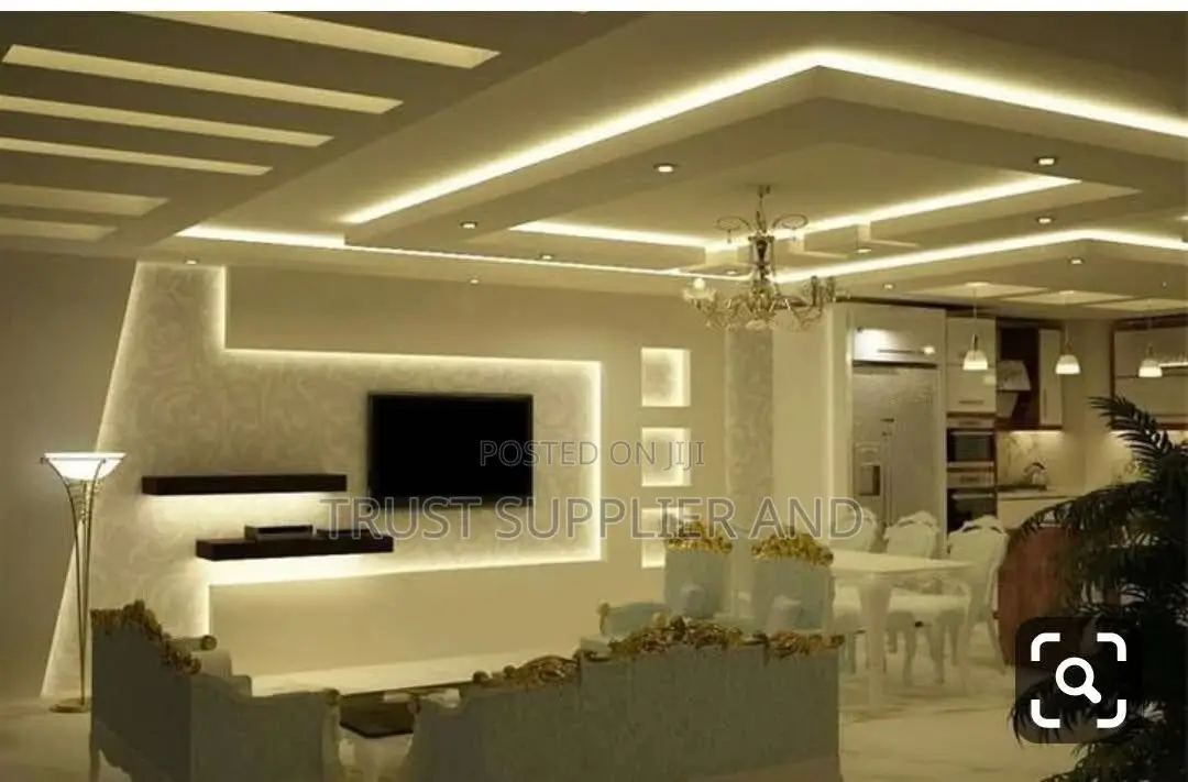 Gypsum Ceiling and Wall Unit Done in Buwate