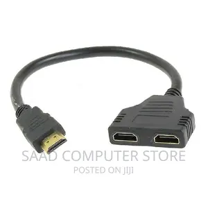 HDMI to Dual HDMI (Female) Splitter Adapter