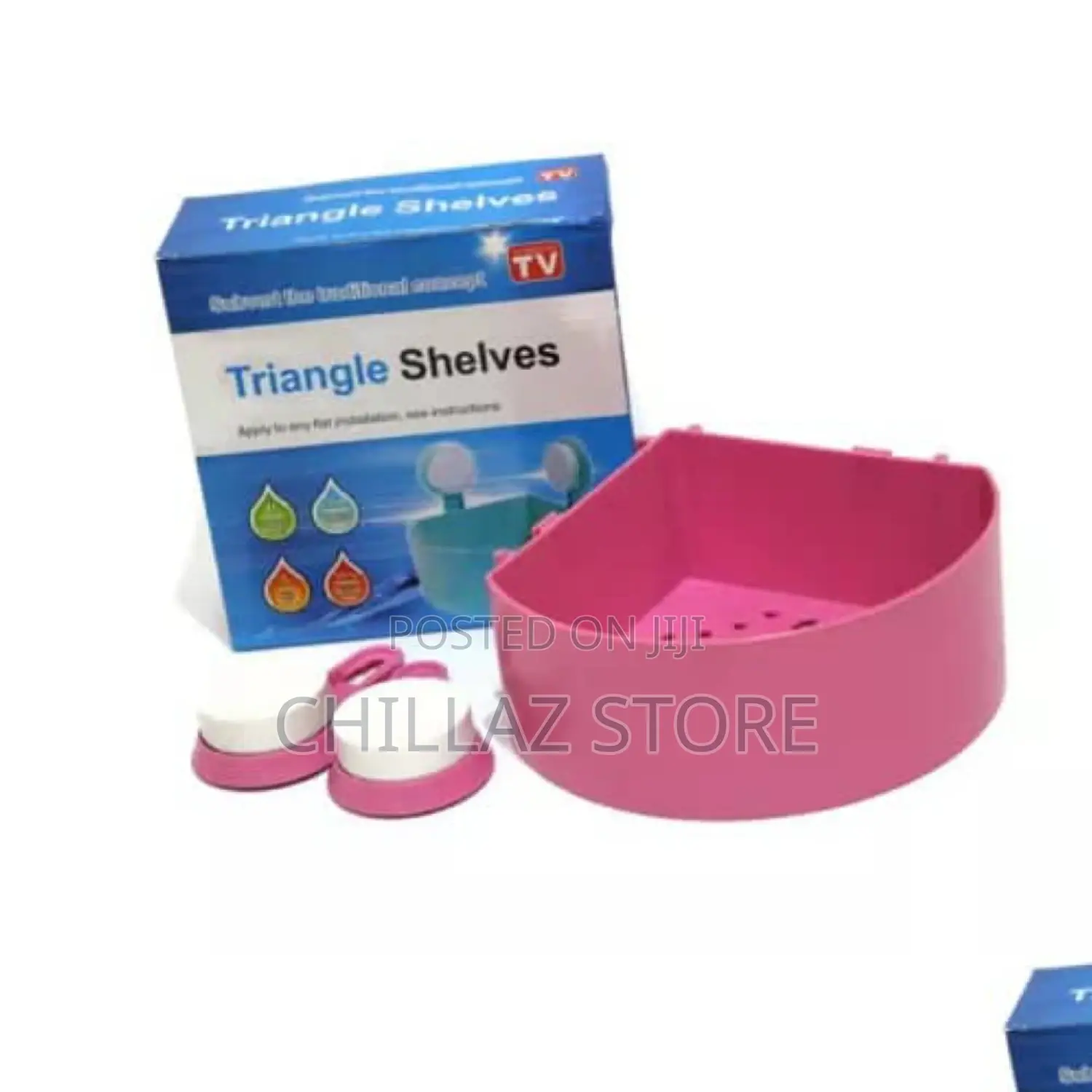 Plastic Triangle Bathroom Shelves.