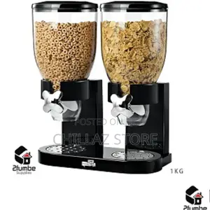Double Plastic Cereal Dispenser.