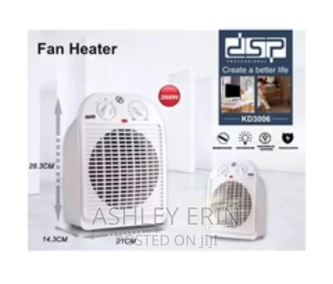 DSP 2000w Home Electric Fan Heater