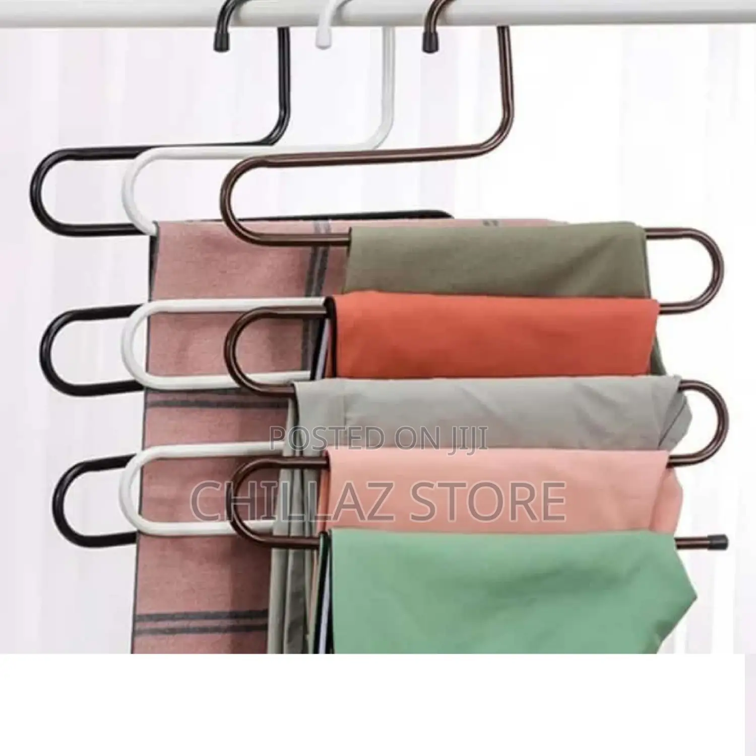1 PC Stainless Steel Metallic Trousers Hangers.