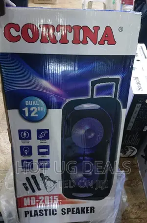 Cortina 12inch Amplified Speaker Rechargeable With 3 Mics