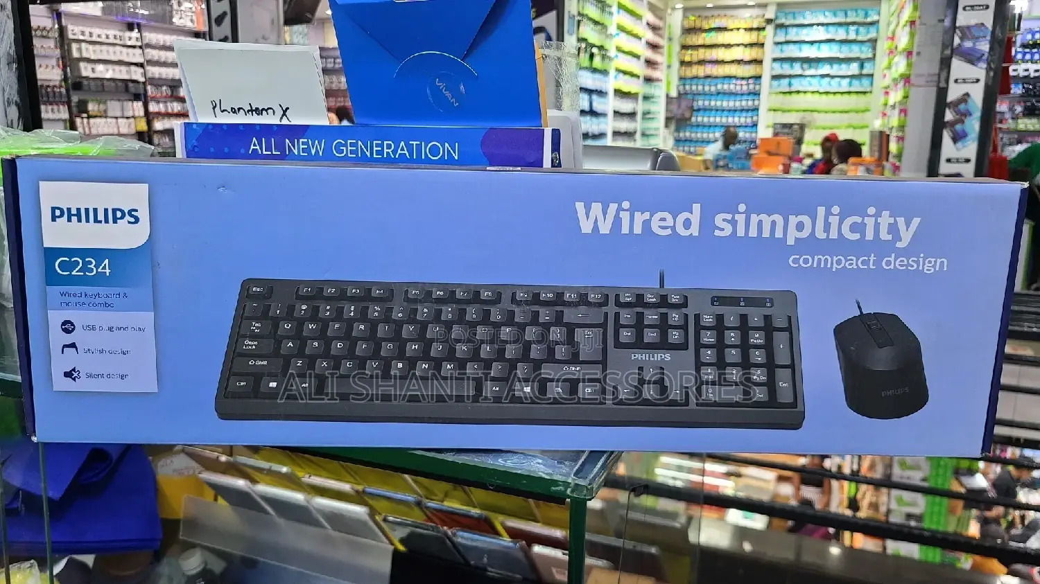 Philips Wireless Keyboard and Mouse, Wireless Keyboard