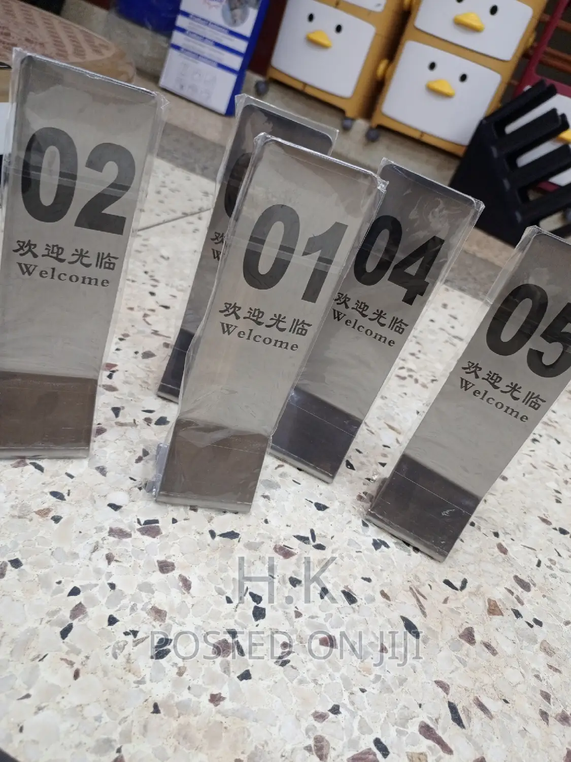 Table Numbers