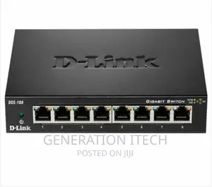 Dlink 8‐Port Gigabit Unmanaged Metallic Switch DGS‐108