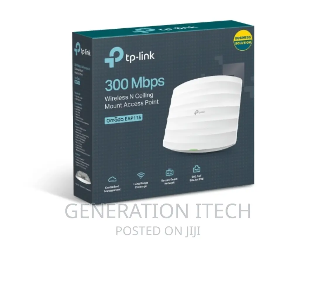 Tp-Link 300mbps Wireless N Ceiling Mount Access Point -Poe