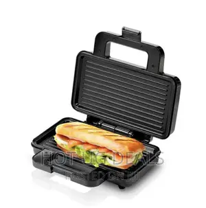 Saachi Sandwich Maker / Grill NL-SM-4663-BK - Black Silver