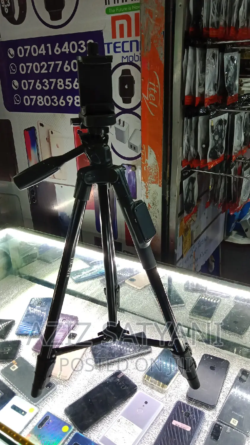 Very Strong and Flexible Big Mobile Tripod Stand With Remote