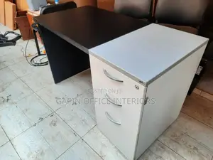 Blue-Black Office Table