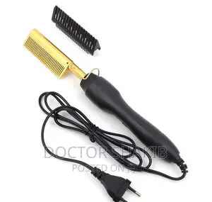 Hair Straightening Brush Heating Comb