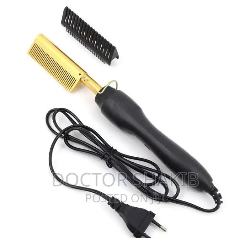 Hair Straightening Brush Heating Comb