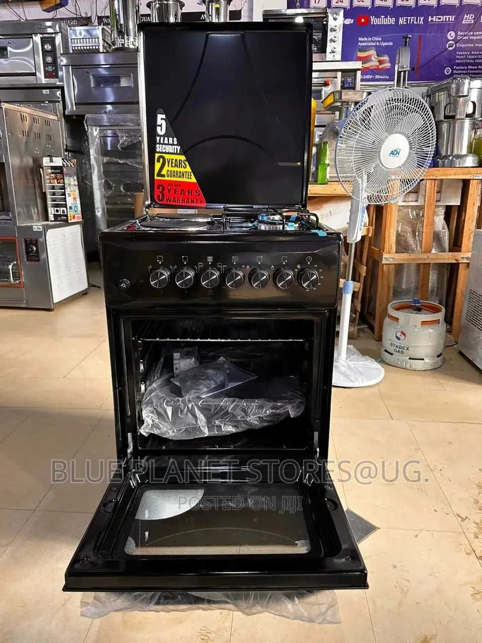 BLUEFLAME 2+2 Automatic Cooker \\ 50cm × 50cm \\ Black Color