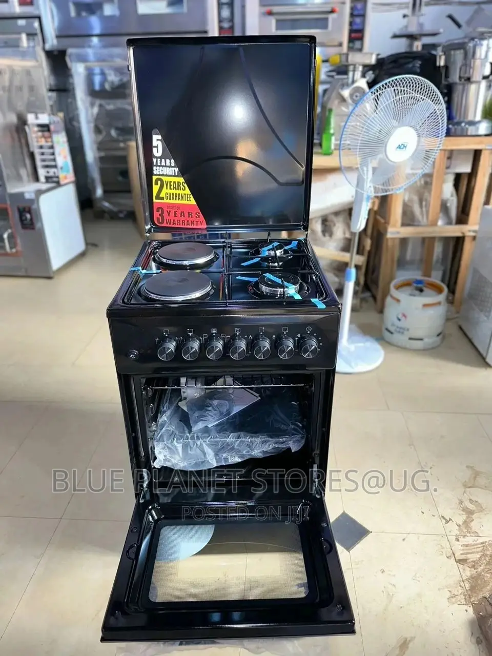 BLUEFLAME 2+2 Automatic Cooker \\ 50cm × 50cm \\ Black Color