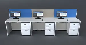 3 Seater Workstation Locally Made.