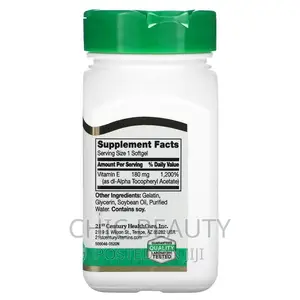 21st Century, Vitamin E, 180 Mg (400 IU), 110 Softgels