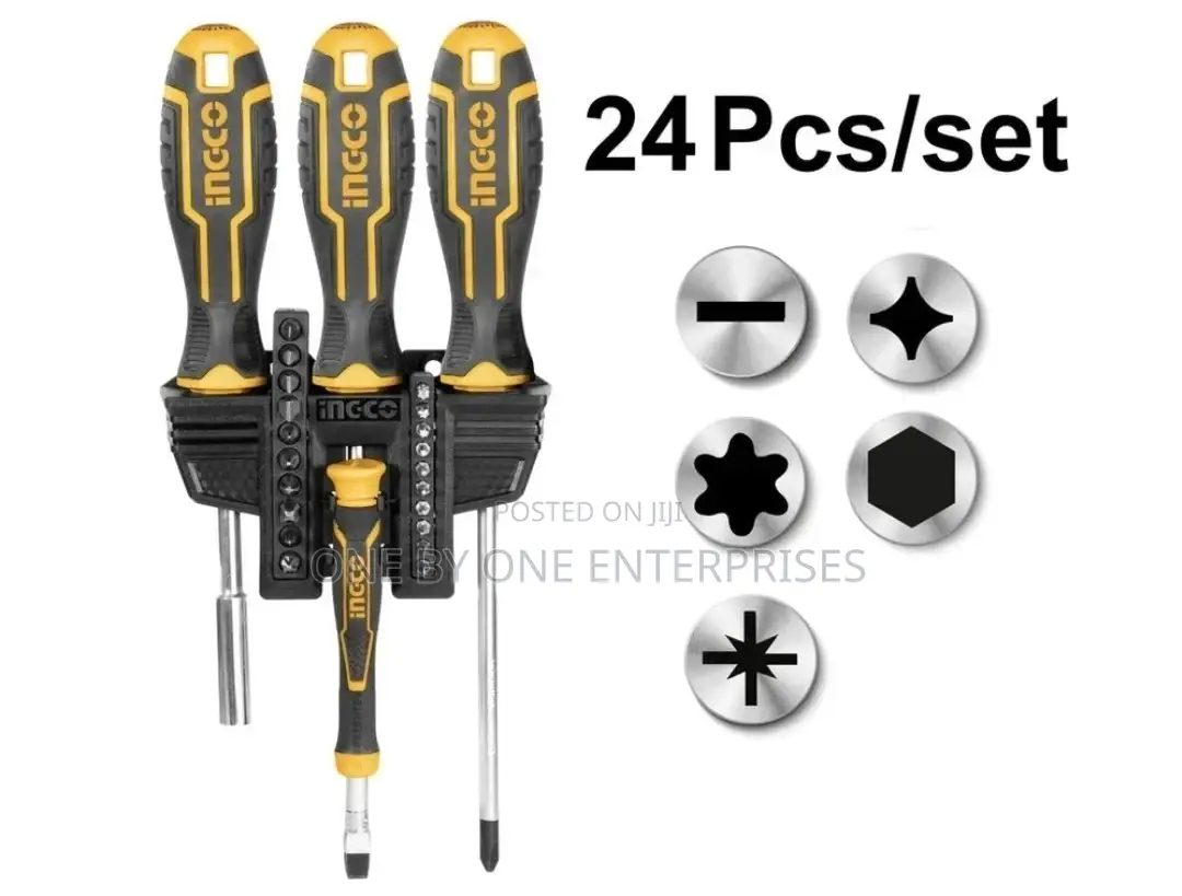 Ingco 24 PCS Screwdriver and Bits Set
