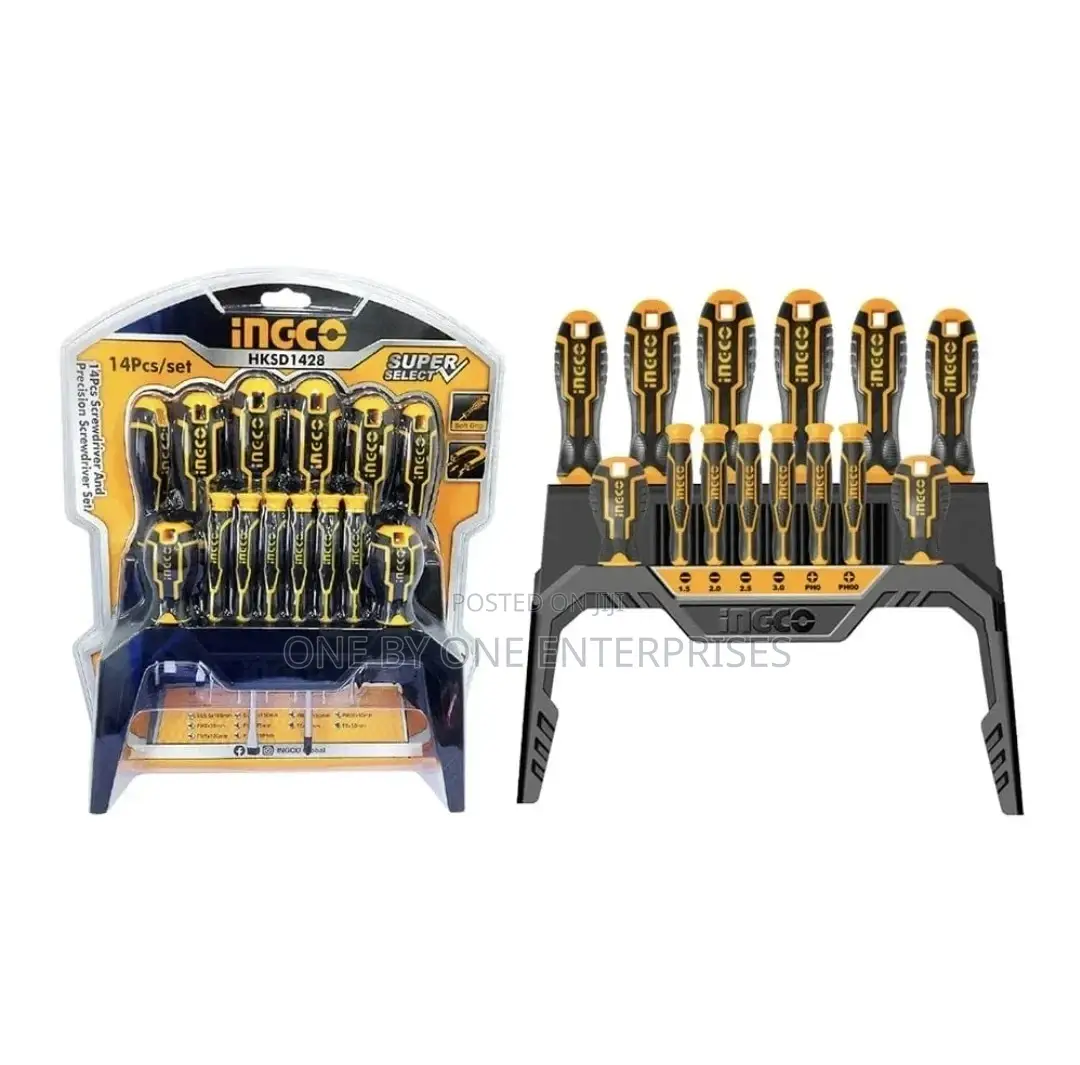 INGCO 14 PCS Screwdriver and Precision Screwdriver Set