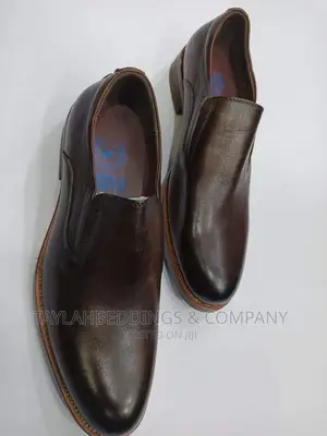 Dark Brown Leather Lining Nubuck Men's Dress Shoe
