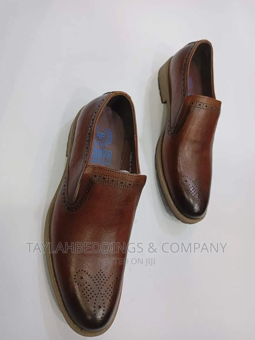 Men's Brown Leather Double Monk Strap Elegant Formal Shoes