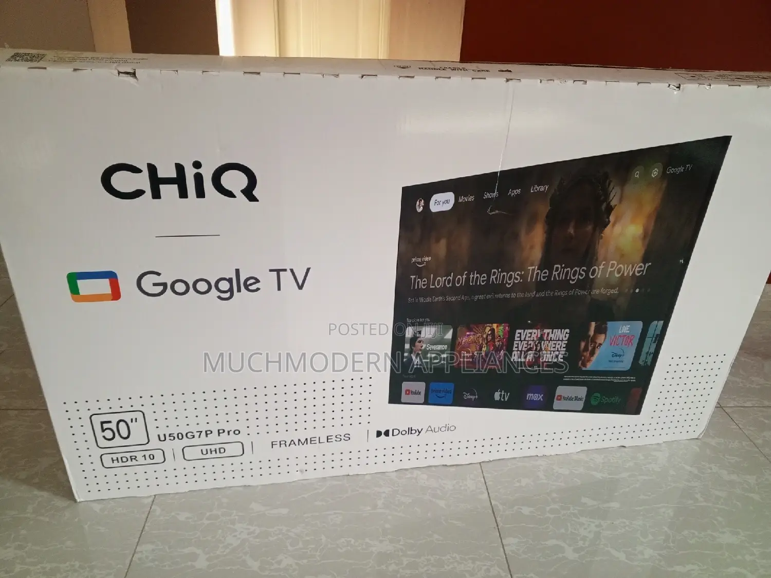 Chiq 50 Inch Pro TV Frameless UHD