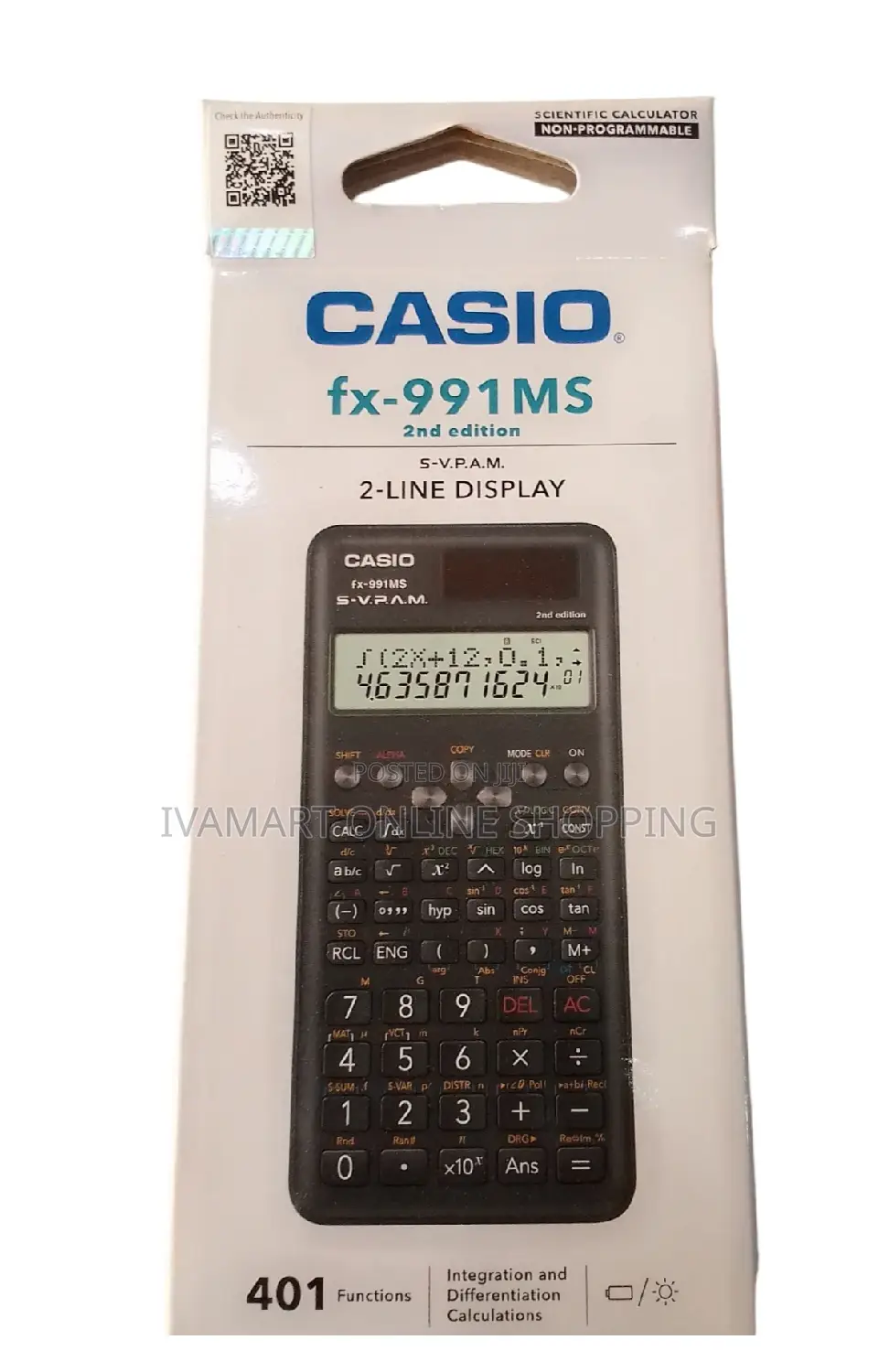 Original Casio Fx-991ms Scientific Calculator - 2nd Edition