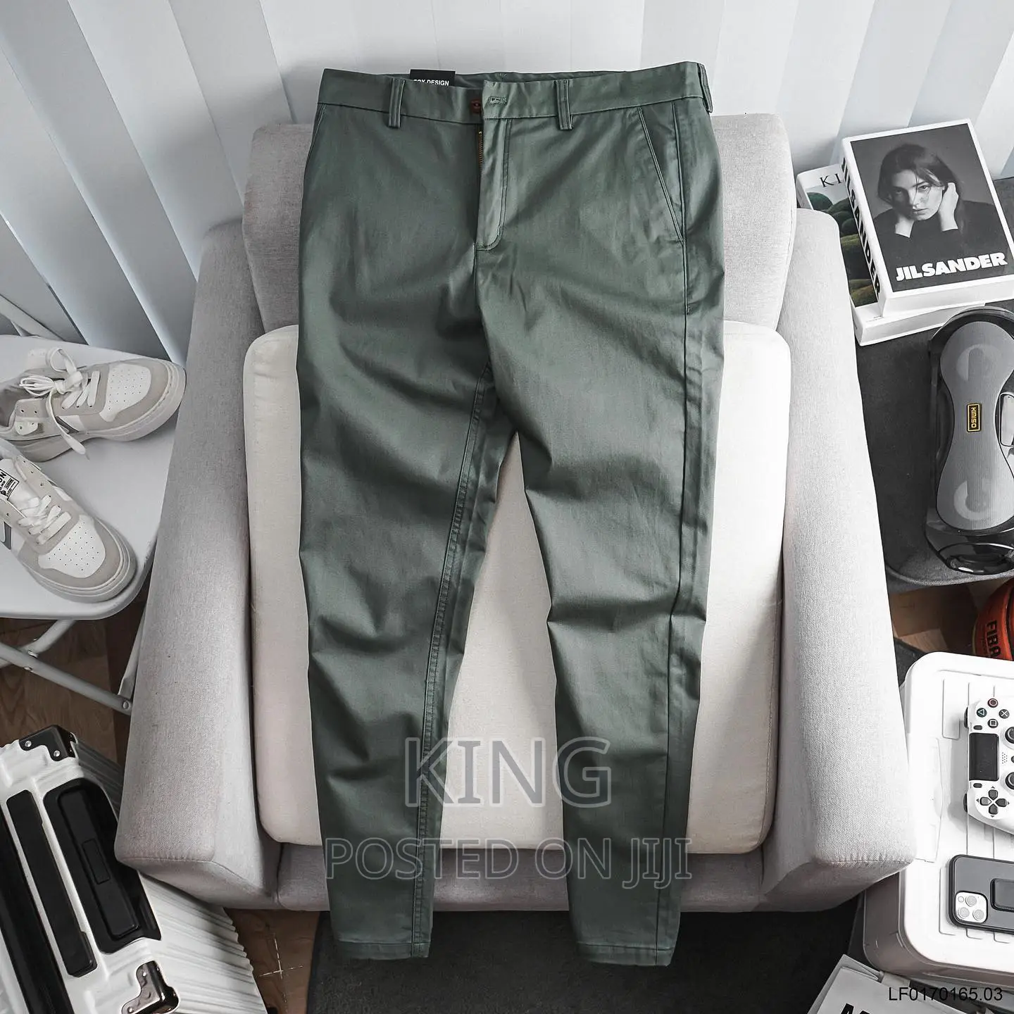 Kaki. Forest Green Trouser.