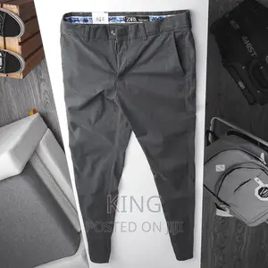 Kaki Trouser. Dark Grey/Cream. Other