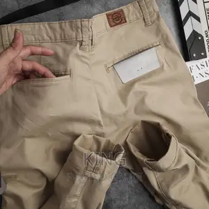 Kaki Trouser. Dark Grey/Cream. Other