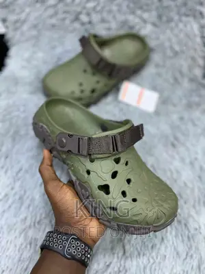 Atlas New Terrain Crocs. Green and Black