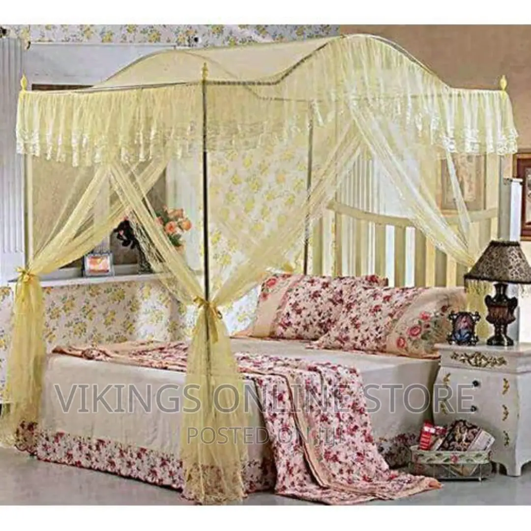 5*6 Luxurious Curved Mosquito Net- Cream