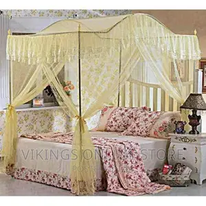 5*6 Luxurious Curved Mosquito Net- Cream