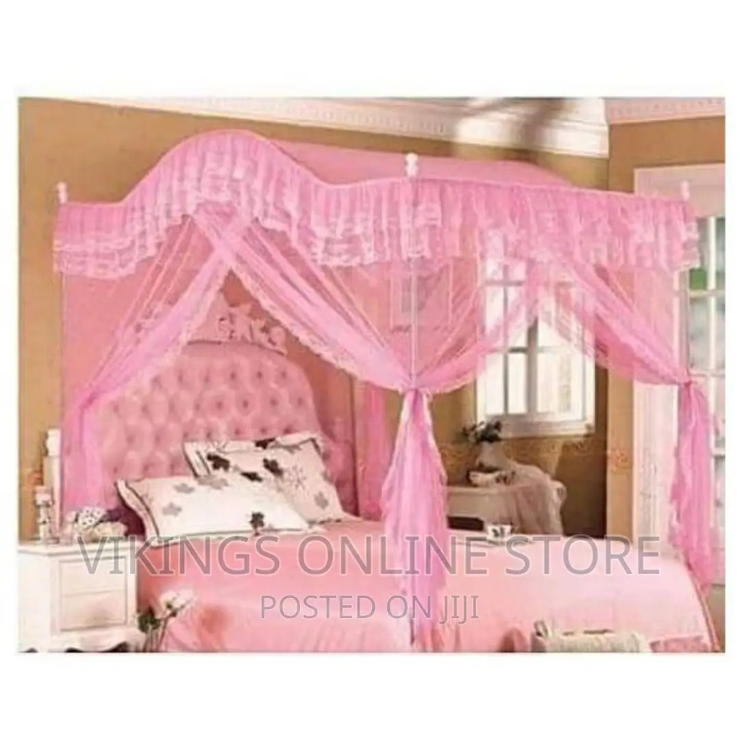 5*6 Luxurious Curved Mosquito Net-Pink