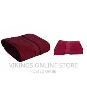 Pure Cotton Towel- Burgundy