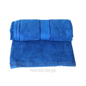 Bath Towel Pure Cotton- Blue