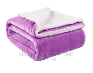 6*6 Fleece 2 in 1 Sherpa, Plush- Light Purple