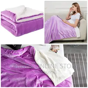 6*6 Fleece 2 in 1 Sherpa, Plush- Light Purple