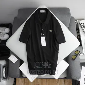 T-Shirt. Lacoste Black, Navyblue, White