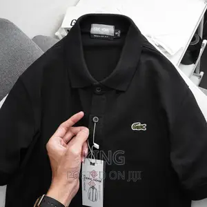 T-Shirt. Lacoste Black/Navyblue